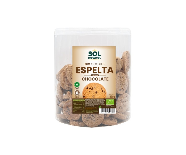 Galletas de espelta con chocolate Bio 1,3 kg Sol Natural