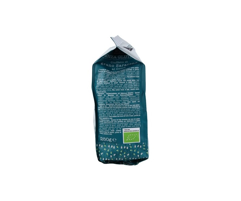 Galleta de trigo sarraceno de coco sin gluten Bio 250 g Sottolestelle