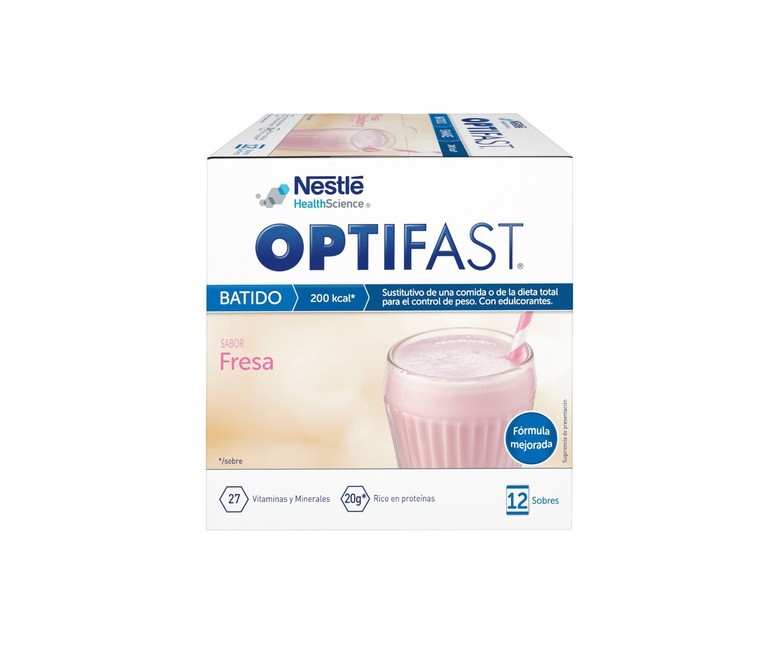 Optifast Batido Fresa 12 sobres de 53g (Fresa) Optifast