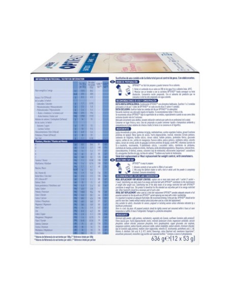 Optifast Batido Fresa 12 sobres de 53g (Fresa) Optifast