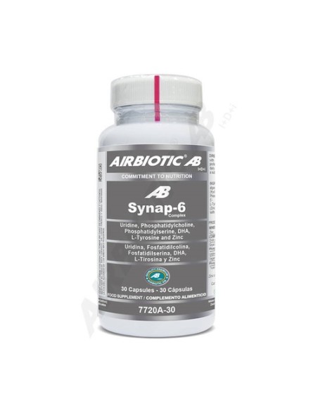 Synap-6 complex memoria y aprendizaje 30 cápsulas Airbiotic