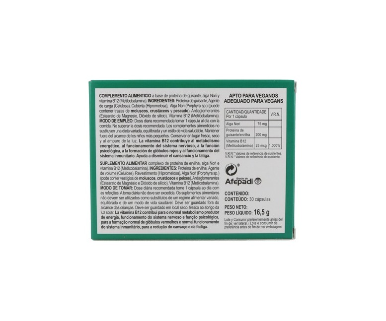 Vitamina B12 30 cápsulas Integralia
