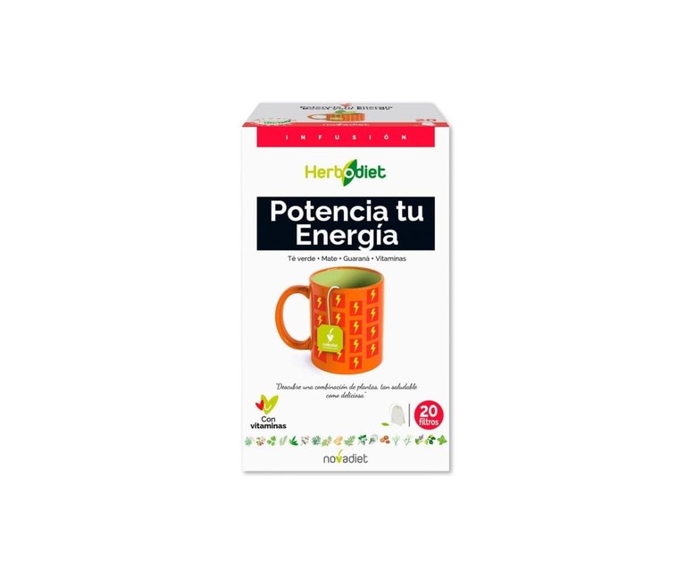Potencia tu energía infusión 20 bolsitas infusoras de 1.5g Nova Diet
