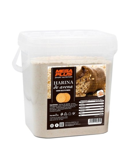 Harina de avena galleta María 2 kg de polvo (Galleta) Mega Plus