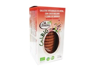 Galleta avena coco naranja celibio roja