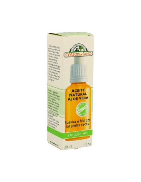 Aceite Facial 100% puro de Aloe Vera 30 ml de aceite Corpore Sano