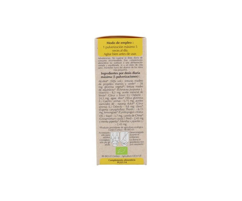 Propóleo amplio espectro spray Bio 15 ml Herbalgem