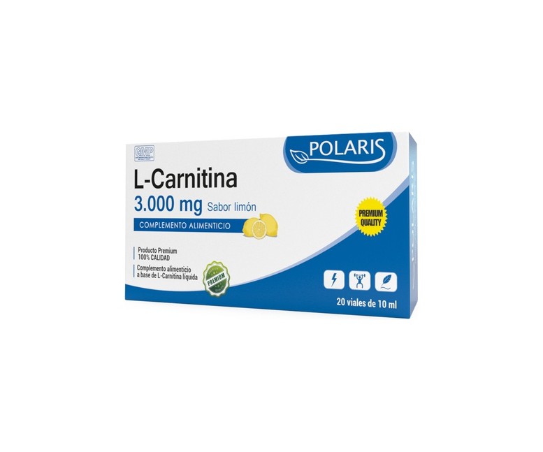 L-Carnitina Sabor Limón 20 viales de 10ml (Limón) Polaris