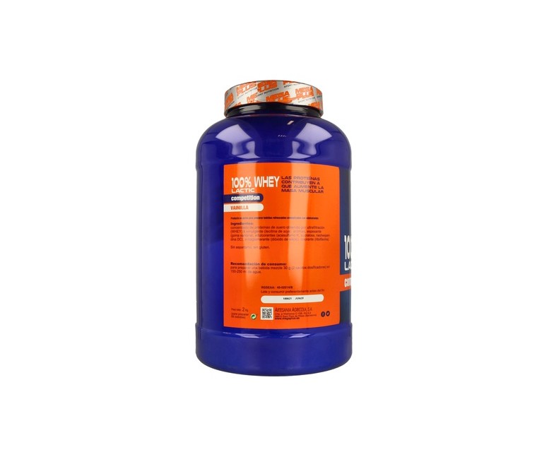 Whey 100% Láctic Compet (Sabor Vainilla) 2 kg (Vainilla) Mega plus