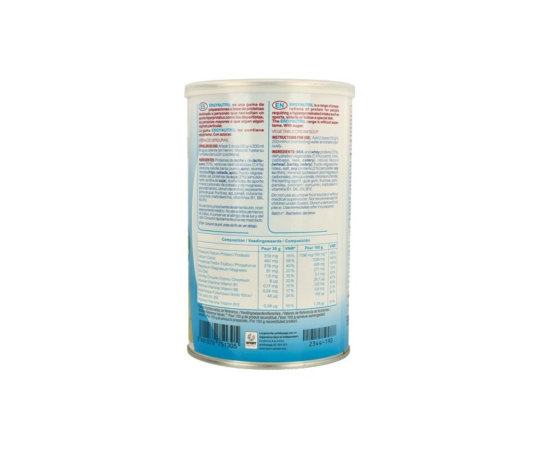 Ergynutril proteína verduras 300 g de polvo Nutergia