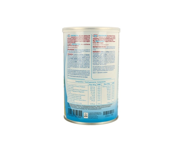 Ergynutril proteína verduras 300 g de polvo Nutergia