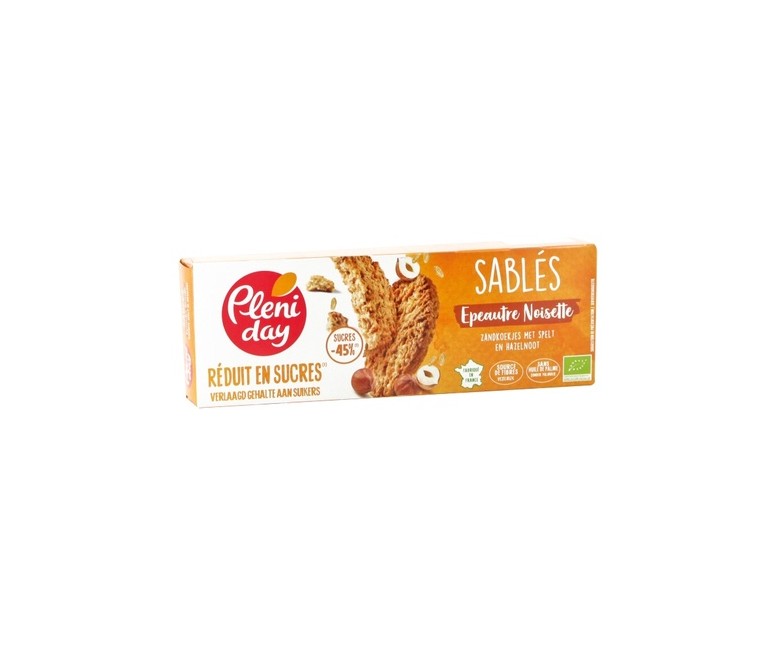 Galletas de espelta y avellana con azúcar reducido 150 g Pleniday