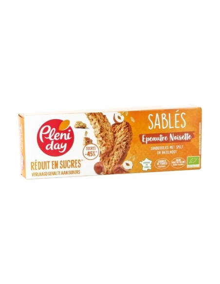Galletas de espelta y avellana con azúcar reducido 150 g Pleniday