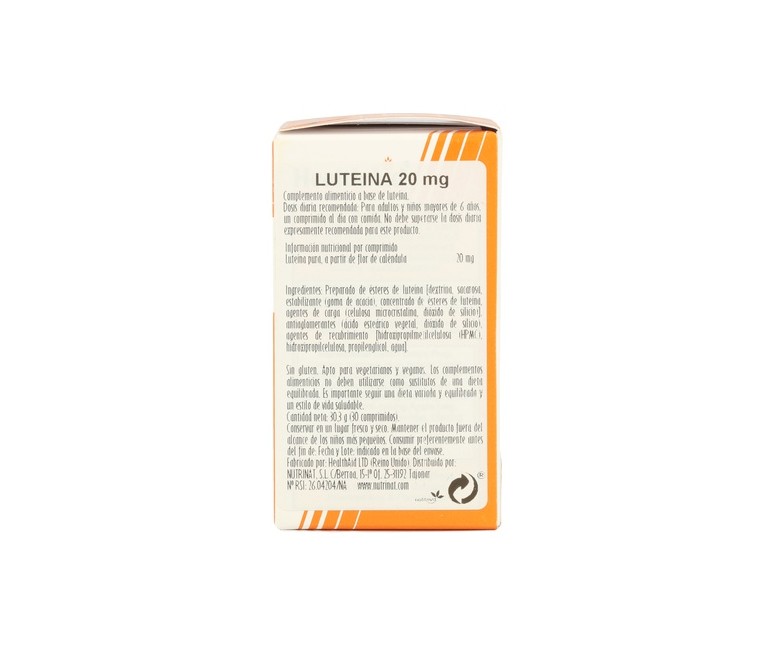 Luteina 30 cápsulas de 20mg Health Aid