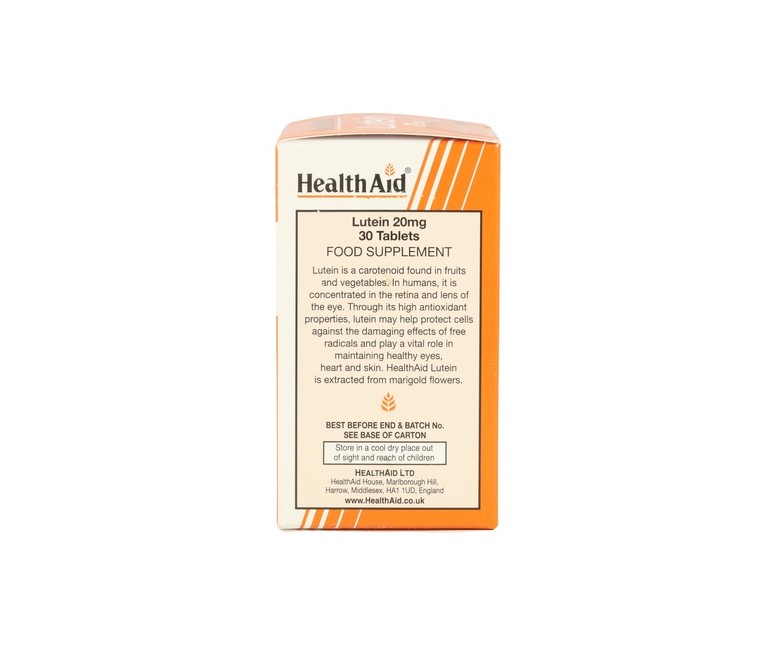 Luteina 30 cápsulas de 20mg Health Aid