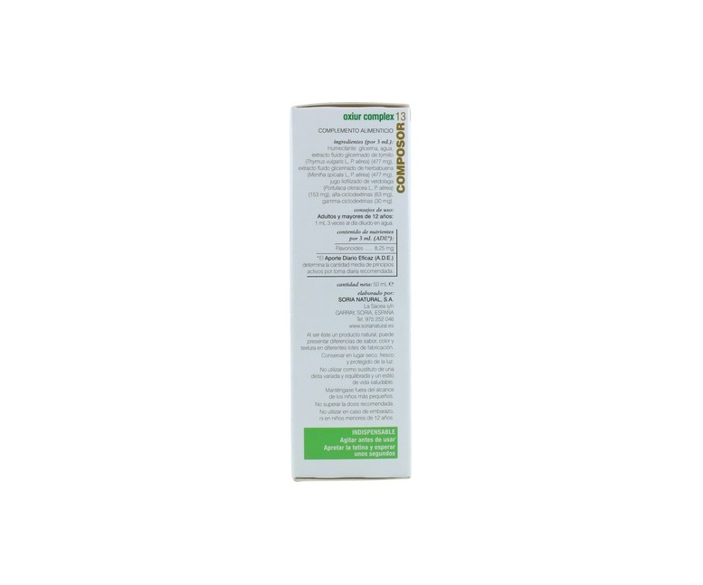 Composor 13 Oxiur Complex 50 ml Soria Natural