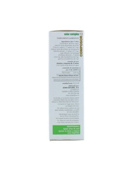 Composor 13 Oxiur Complex 50 ml Soria Natural