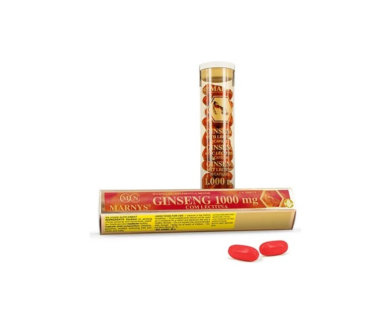 Ginseng + Lecitina 30 cápsulas de 200mg MARNYS®