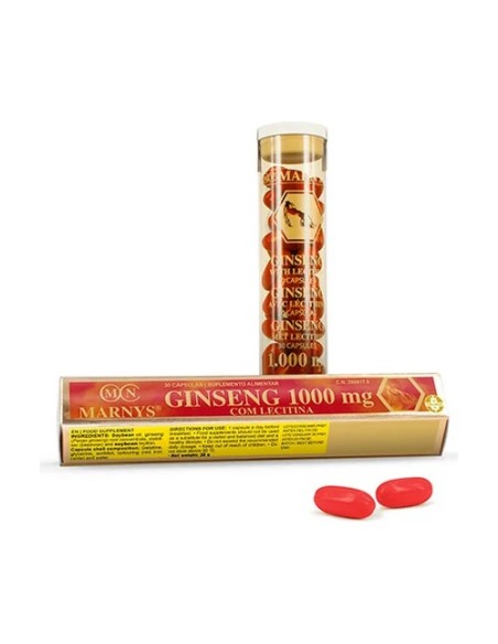 Ginseng + Lecitina 30 cápsulas de 200mg MARNYS®