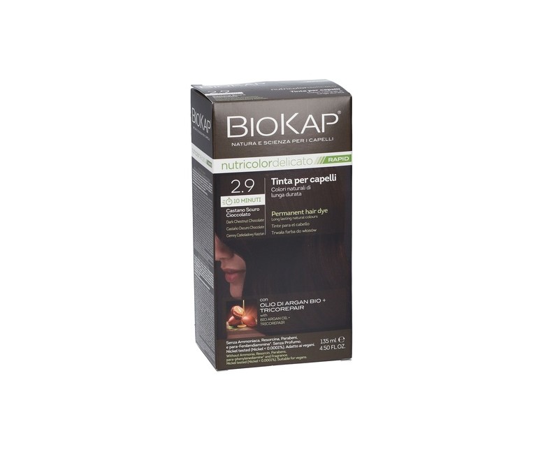 Tinte Nutricolor Delicato Castaño Oscuro Chocolate 2.9 135 ml Biokap