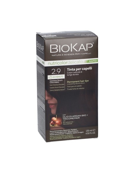 Tinte Nutricolor Delicato Castaño Oscuro Chocolate 2.9 135 ml Biokap