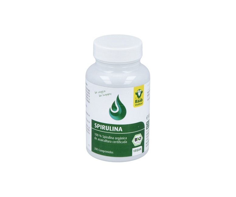 Alga spirulina Bio 200 comprimidos de 400mg Raab