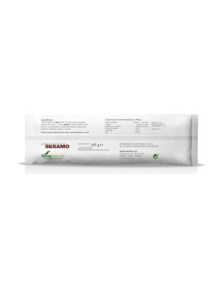 Galletas Integrales Sésamo S/A 165 g Soria Natural