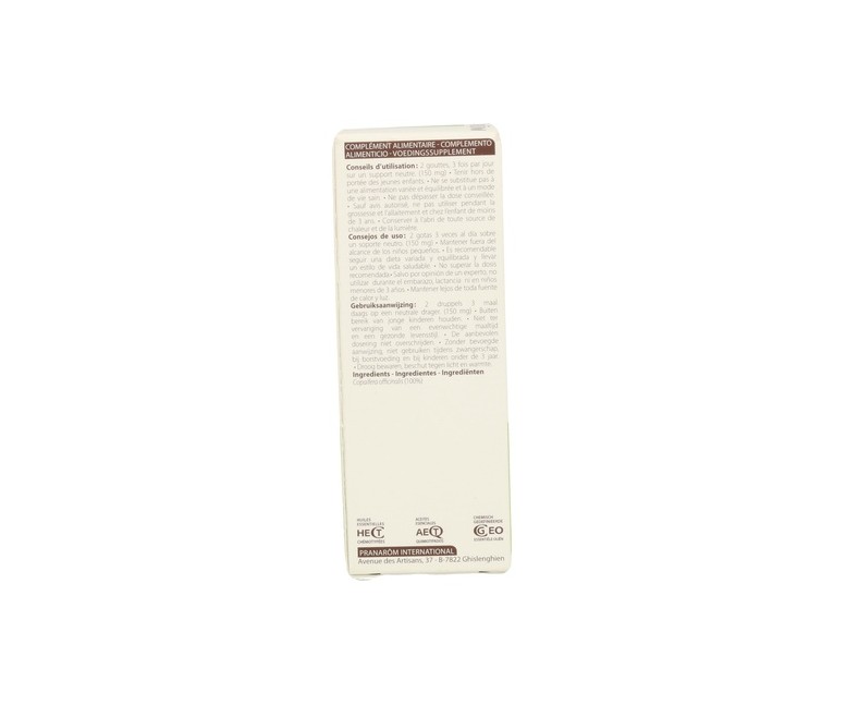 Aceite esencial de Bálsamo De Copaiba 10 ml de aceite esencial Pranarom