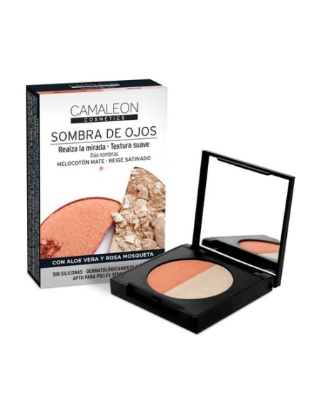Sombra de ojos dúo melocotón-beige 2 unidades de 2.3g CAMALEON