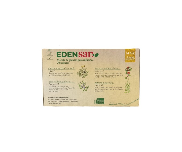 Edensan Max Laxante Infusiones 20 bolsitas infusoras Dietisa