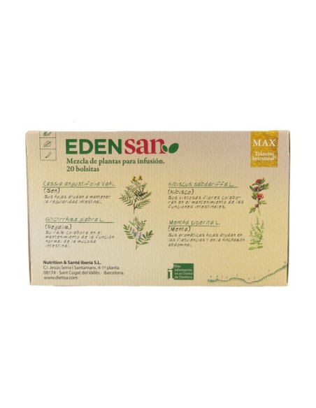 Edensan Max Laxante Infusiones 20 bolsitas infusoras Dietisa