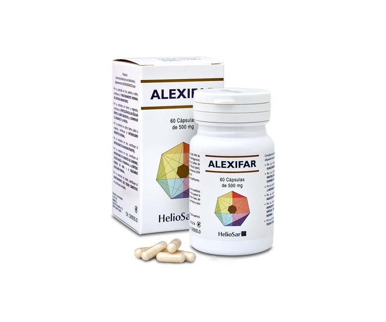 Alexifar sistema inmune 60 cápsulas de 500mg Heliosar