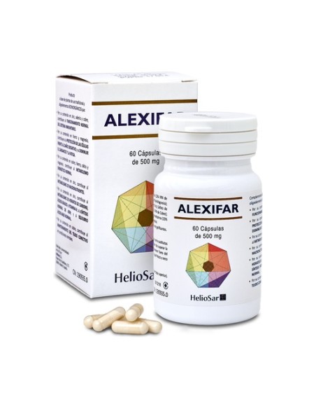 Alexifar sistema inmune 60 cápsulas de 500mg Heliosar