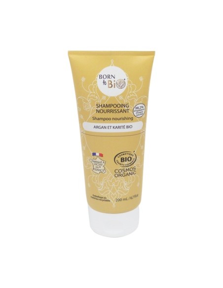 Champú nutritivo argán y karité Bio 200 ml de crema Born to bio