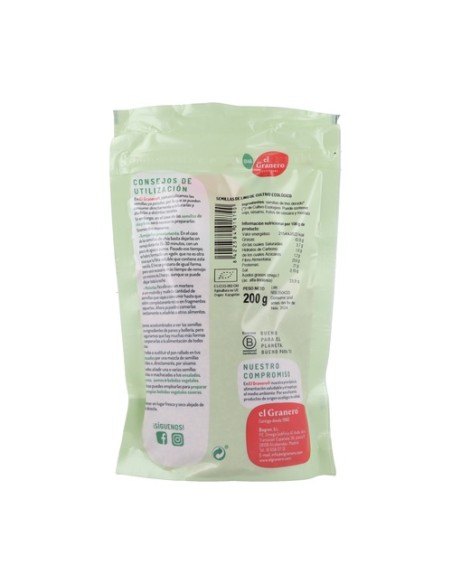 Semillas de lino bio 200 g El Granero Integral