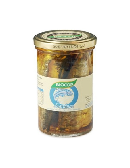 Sardinas en Aceite Virgen Extra Ecológico 195 g Biocop