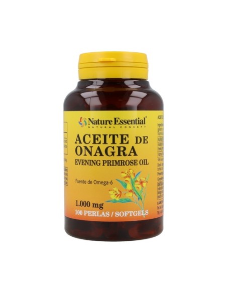 Aceite De Onagra (10%GLA) 100 perlas de 1000mg Nature Essential
