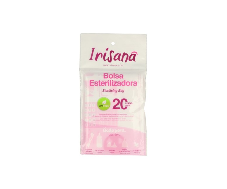 Bolsa Esterilizadora para Microondas de 20 Usos 1 unidad Irisana