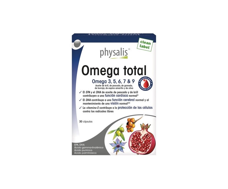 Total omega 30 cápsulas Physalis
