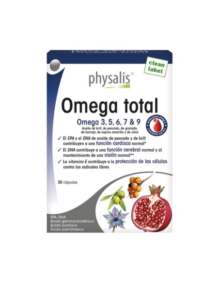 Total omega 30 cápsulas Physalis