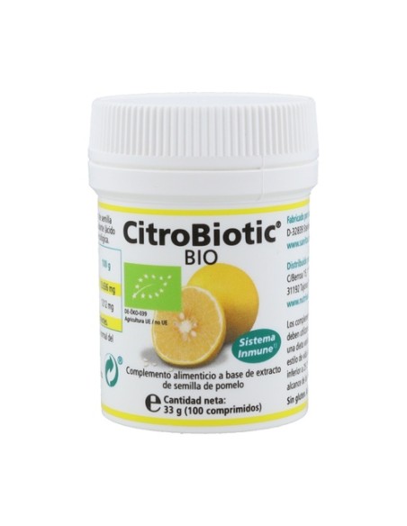 Citrobiotic (Extracto de Semilla Pomelo) 100 comprimidos Sanitas