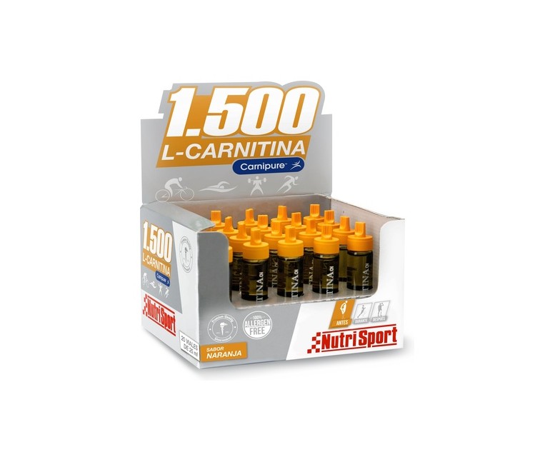 L-Carnitina 1500 Naranja 20 ampollas Nutrisport