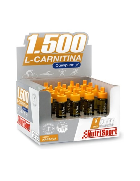 L-Carnitina 1500 Naranja 20 ampollas Nutrisport