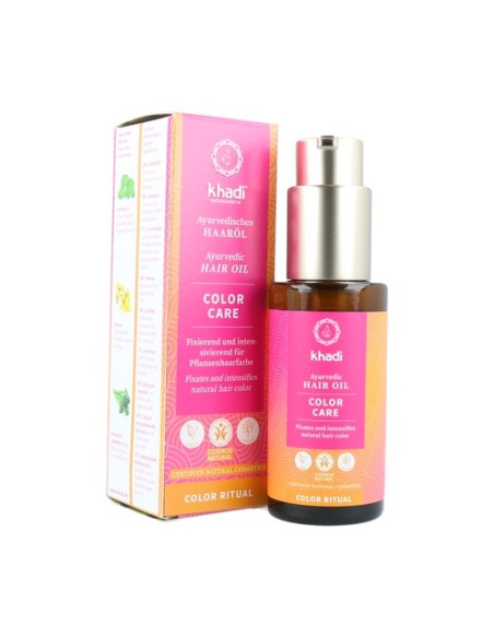 Aceite capilar fijador del color 50 ml de aceite Khadi
