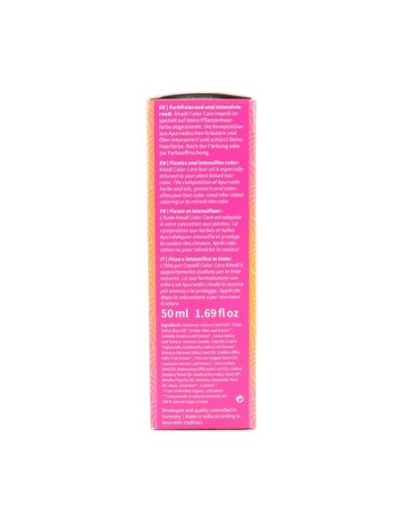Aceite capilar fijador del color 50 ml de aceite Khadi