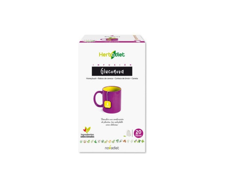 Herbodiet Infusiones Gluconova 20 bolsitas infusoras Nova Diet