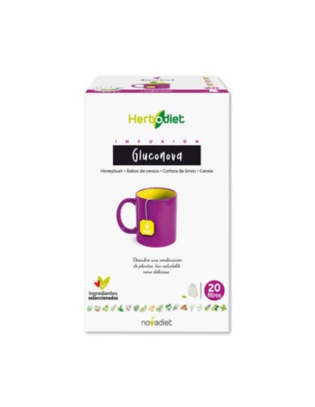Herbodiet Infusiones Gluconova 20 bolsitas infusoras Nova Diet