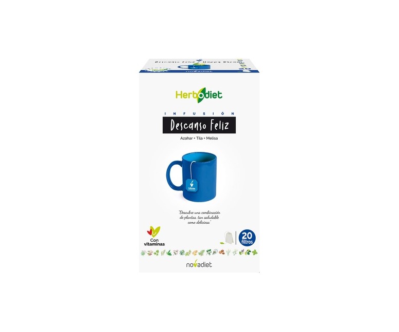 Herbodiet Infusiones Descanso Feliz 20 bolsitas infusoras Nova Diet