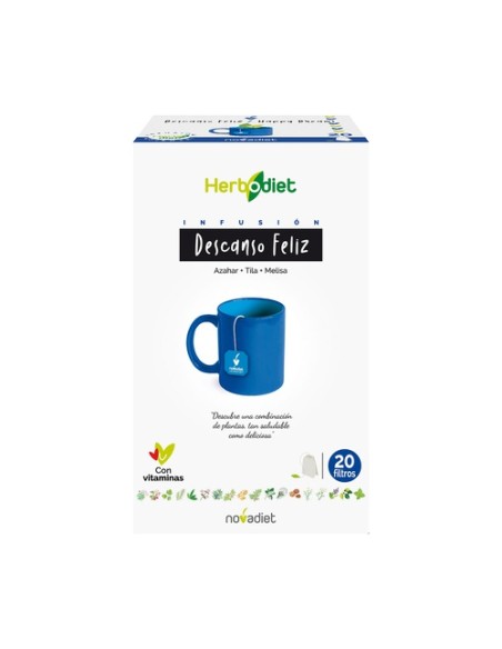 Herbodiet Infusiones Descanso Feliz 20 bolsitas infusoras Nova Diet