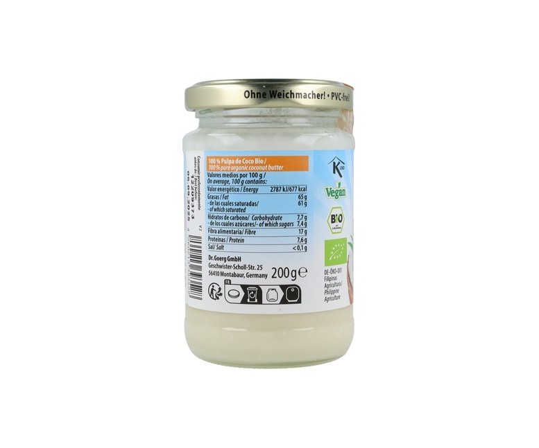 Pulpa de Coco Premium Bio 200 g Dr. Goerg